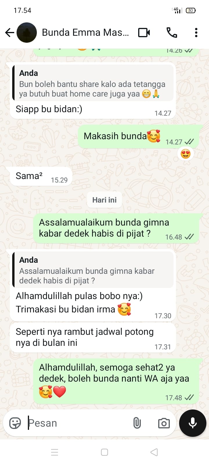 Testimonial dari Bunda Emma